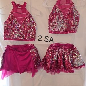 Sparkling Pink Sequin Kids Costume Set